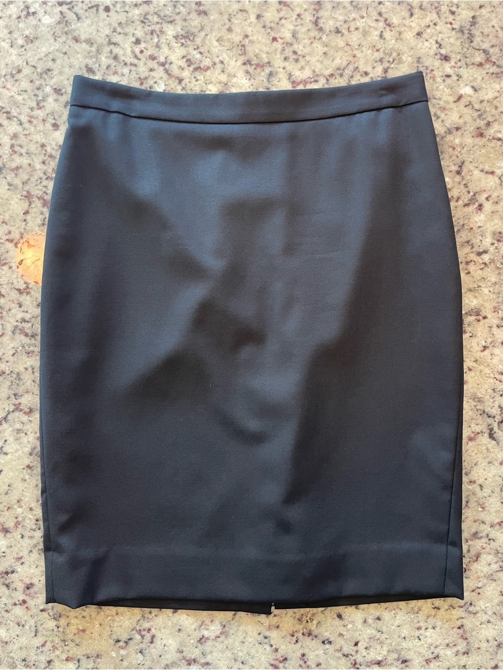 New J. Crew wool Classic Black “No. 2” Pencil Skirt Sleek Professional Styling 2